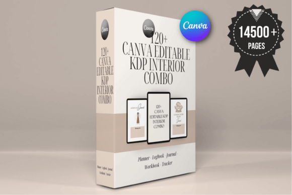 120+ Canva Editable KDP Interior Combo