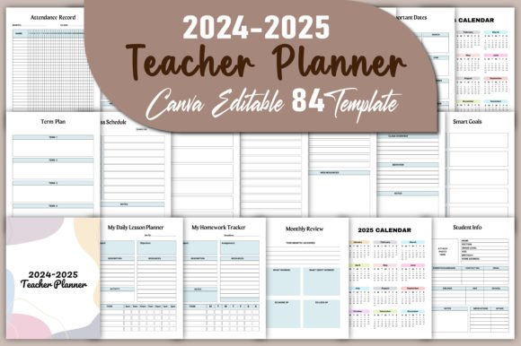 2024-2025 Teacher Planner Canva KDP