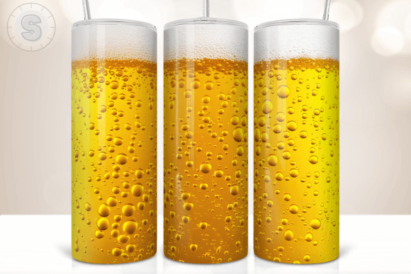 3D Beer 20Oz Tumbler Wrap