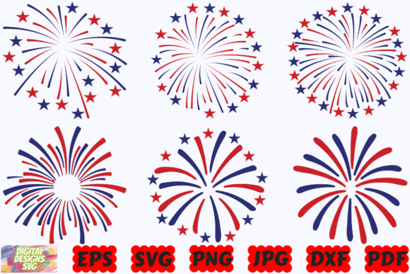 4th of July Fireworks SVG |Fireworks SVG