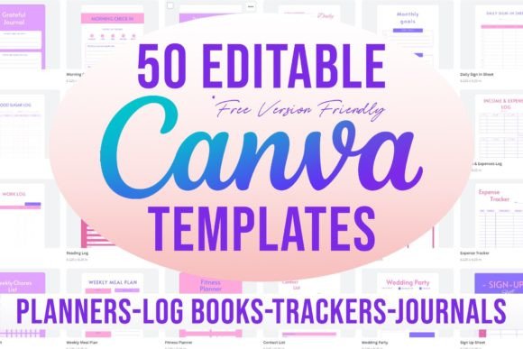 50 Editable Canva Templates 6×9 for KDP