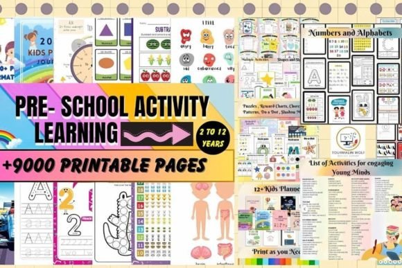 +9000 Printable Pages | Kids Activities