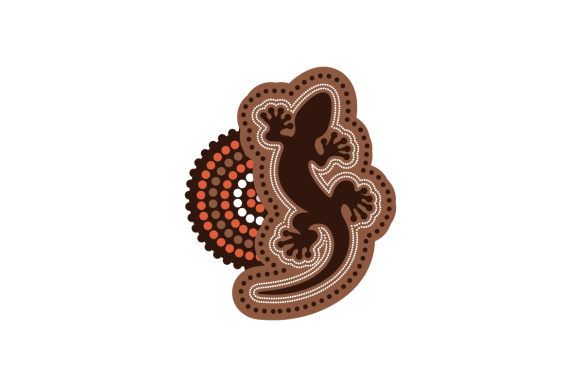 Australian Aboriginal Art Gecko