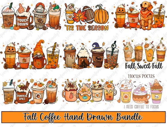 Autumn Fall Coffee Cup Sublimation Bundl