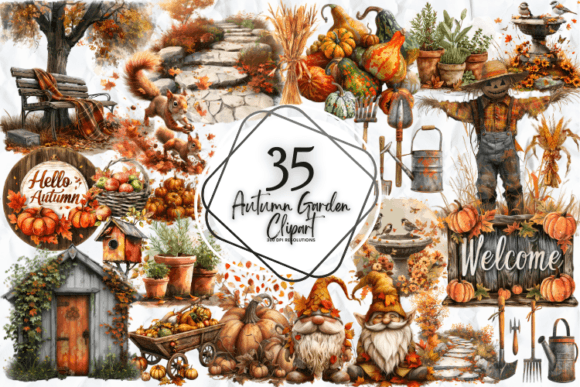 Autumn Garden Clipart