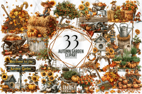 Autumn Garden Clipart