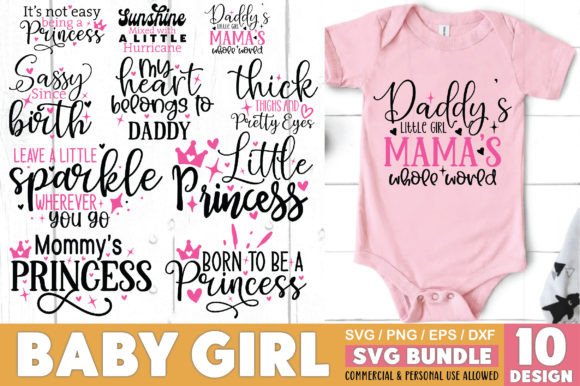 Baby Girl SVG Bundle