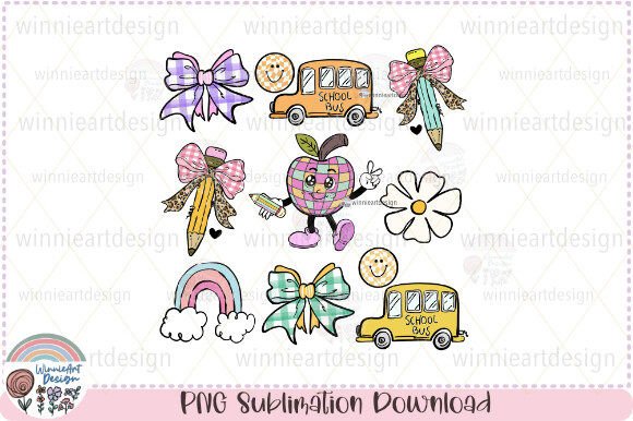Back to School Pink Coquette Pencil PNG