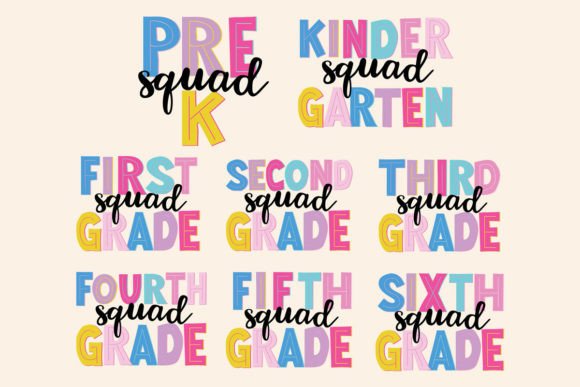 Back to School Png Bundle School Grades