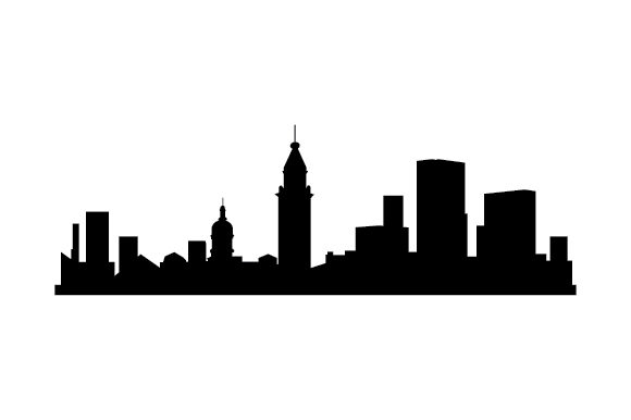 Baltimore Skyline Silhouette
