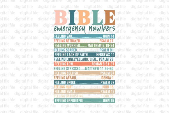 Bible Emergency Numbers, Nutrition Facts
