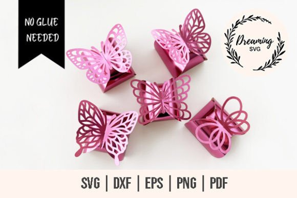 Butterfly Box SVG Bundles – No Glue Box