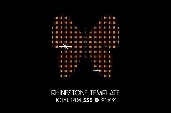 Butterfly Rhinestone Template