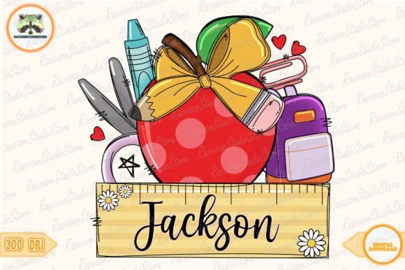 CUSTOM Name Kids Png, Back to School Png