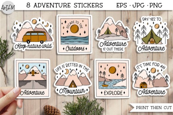 Camping Adventure Stickers Pack