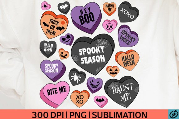 Candy Heart Halloween PNG