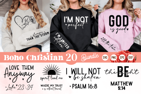 Christian Sleeve SVG Bundle,Faith Bundle