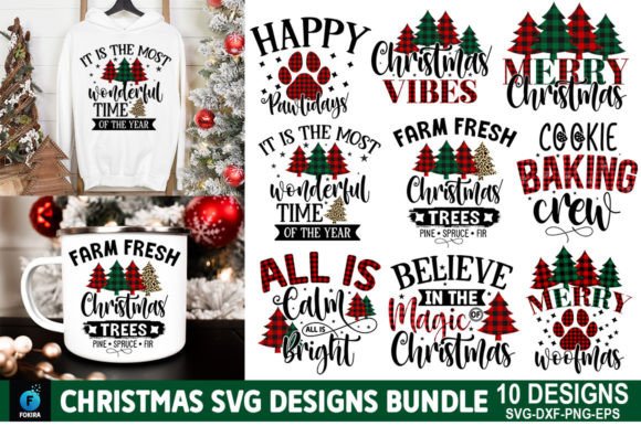 Christmas SVG Designs Bundle