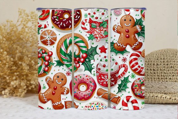 Christmas Tumbler Wrap Png