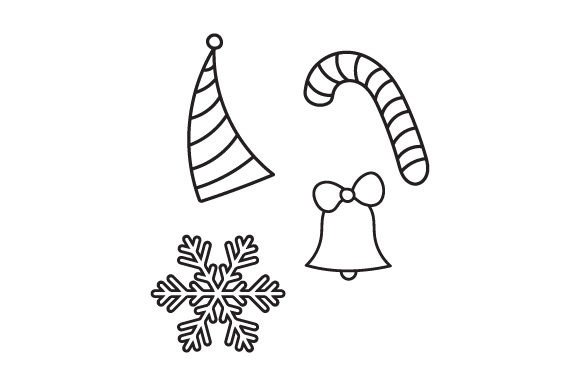 Christmas Line Art Doodles