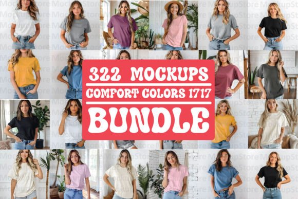 Comfort Colors 1717 Mockup Bundle