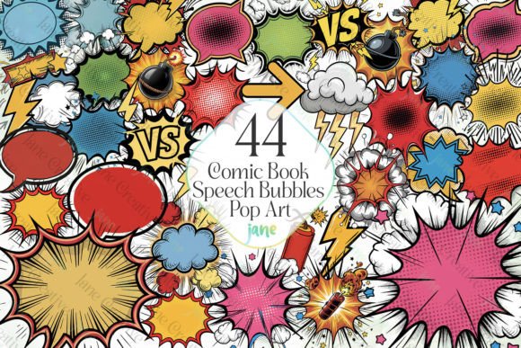 Comic Book Speech Bubbles Pop Art