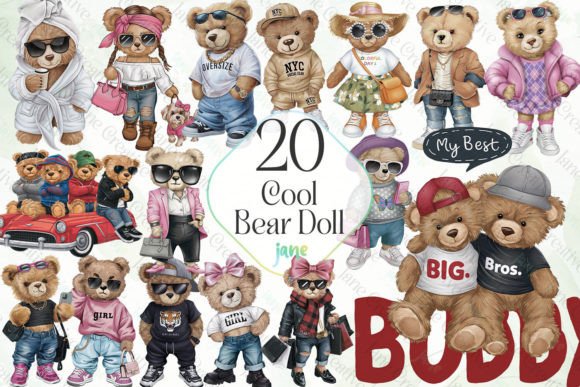 Cool Bear Doll Sublimation Bundle