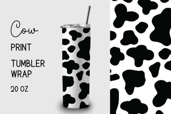 Cow Print Tumbler Wrap 20 Oz