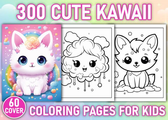 Cute Kawaii Coloring Pages for Kids