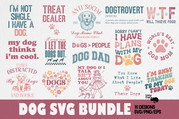 Dog SVG PNG Bundle