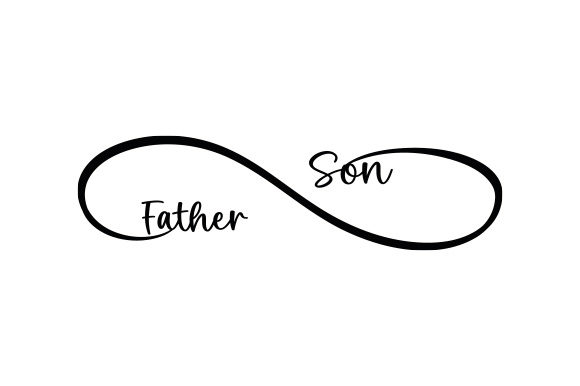 Father and Son Infinity Symbol