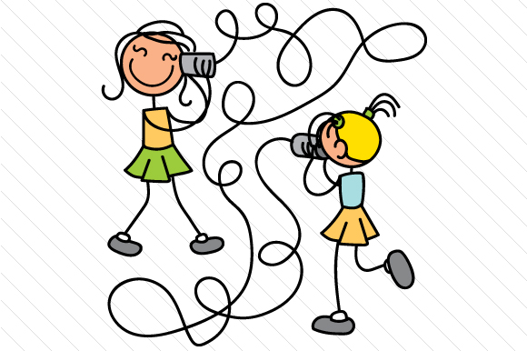Female and Female Stick Figures