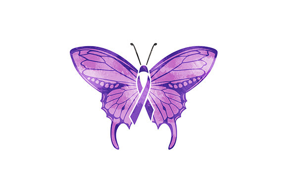 Fibromyalgia Butterfly Watercolor