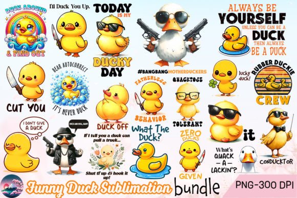 Funny Duck Sublimation Bundle