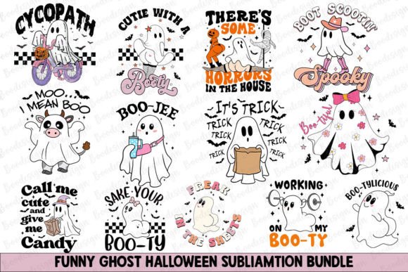 Funny Halloween Ghost Sublimation Bundle