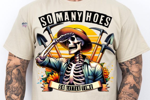 Funny Gardening PNG Sarcastic Skeleton
