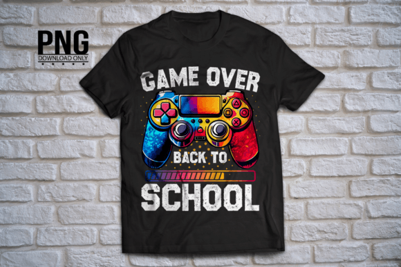 Game over Back to School Funny First Day