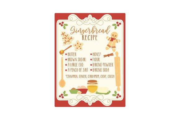 Gingerbread Cookie Recipe – Poster