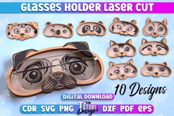 Glasses Holder Laser Cut Design Bundle Graphics 98919266 1 1 580x387 1