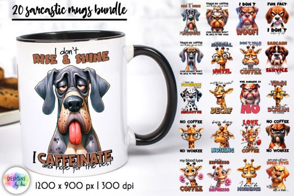 Grumpy Dogs Funny Mug Prints Bundle