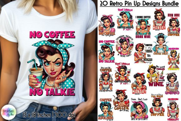 Grumpy Pin Up Housewife Bundle, Retro