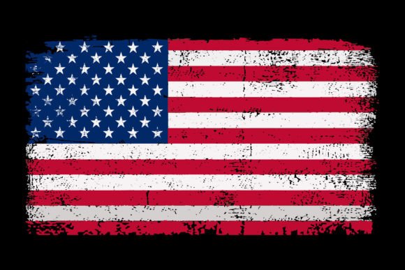Grunge USA Flag. Vintage American Flag