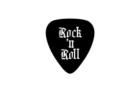 Guitar Pick Rock N Roll
