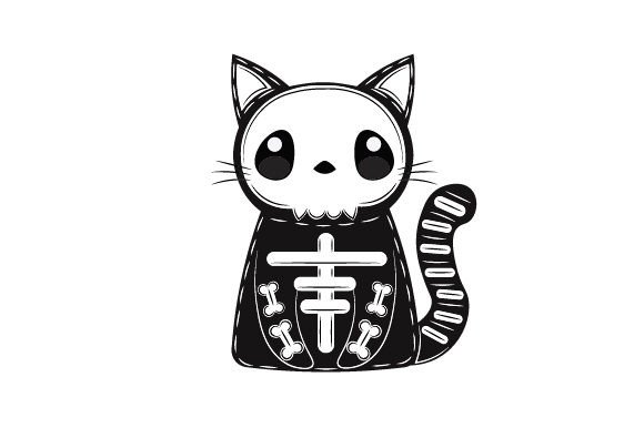 Halloween Cat Skeleton