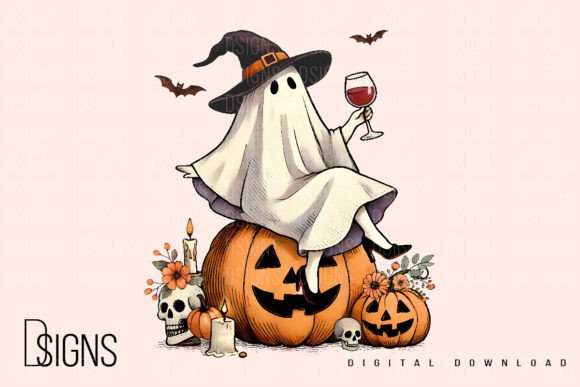 Halloween Fall Witchy Ghost Witch Png