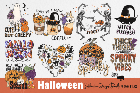 Halloween PNG Sublimation Bundle