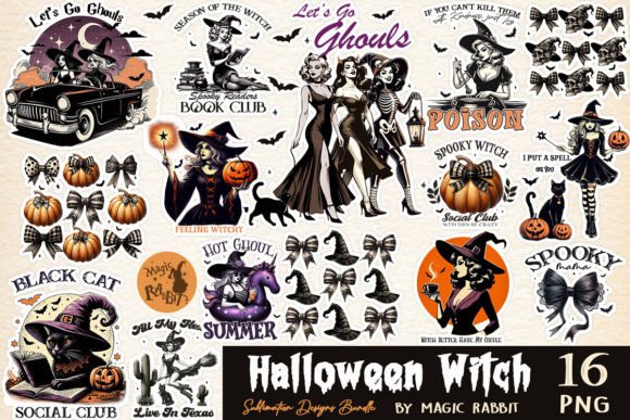 Halloween Witch Bundle Sublimation
