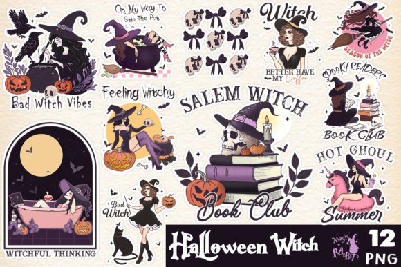 Halloween Witch Bundle Sublimation