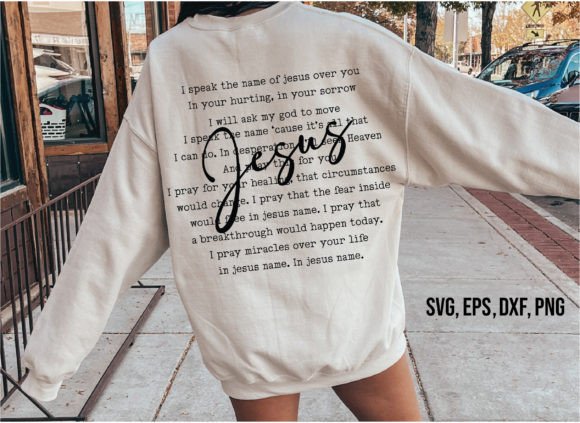 I Speak the Name of Jesus SVG, Christian