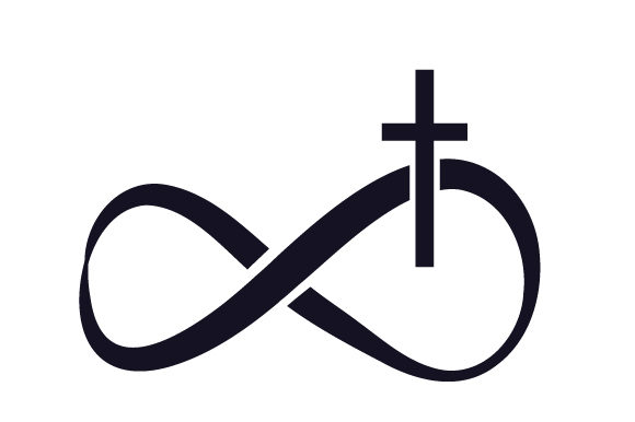 Infinity Sign with Jesus and the Cross